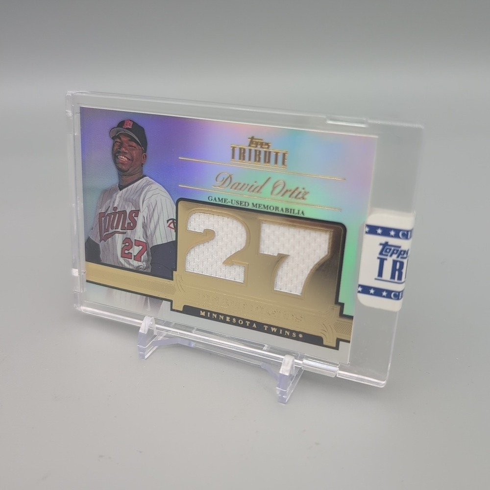 2012 Topps Tribute - Debut Digits David Ortiz #DD-DO /99 (Game Used Memorabilia) - Picture 3 of 7